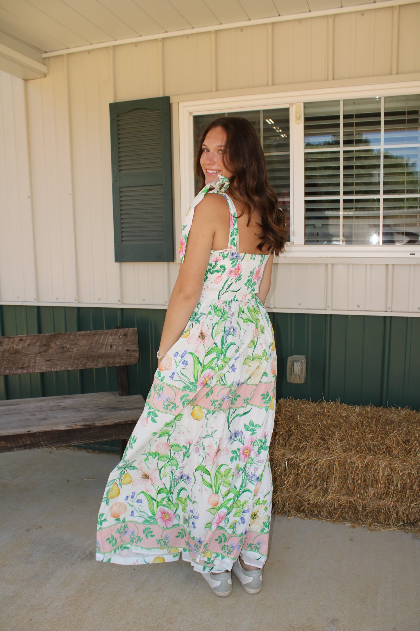 Farmhouse Floral Dress