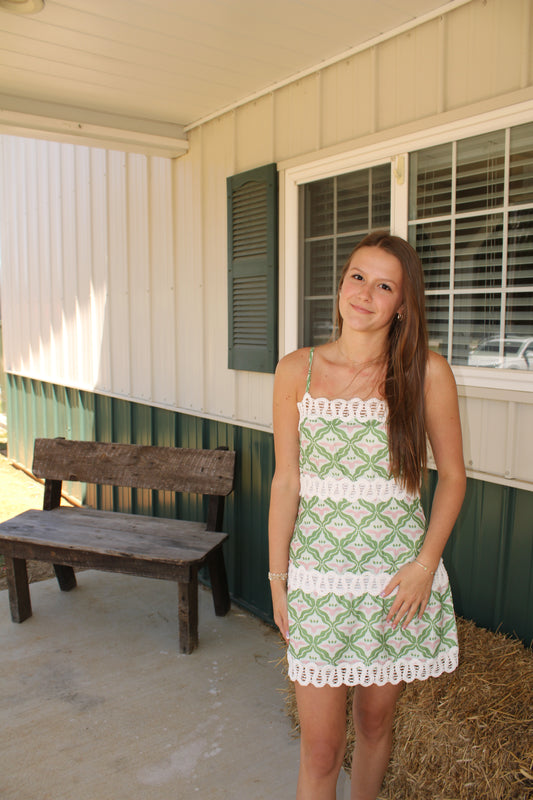 Lily pad Mini Dress