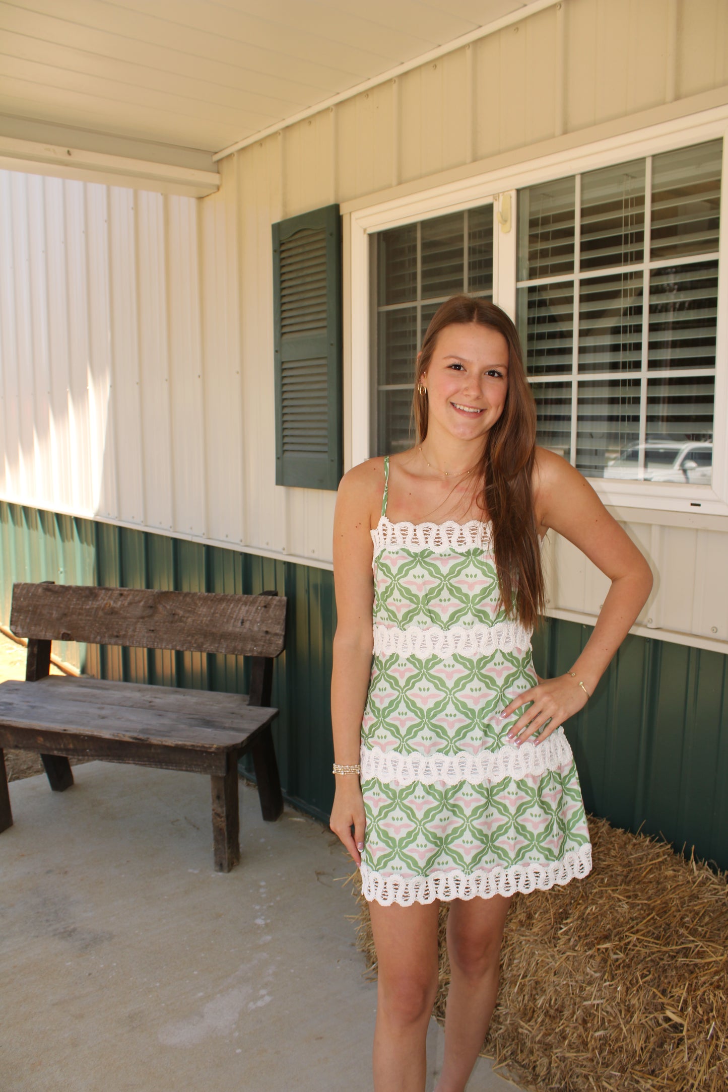 Lily pad Mini Dress