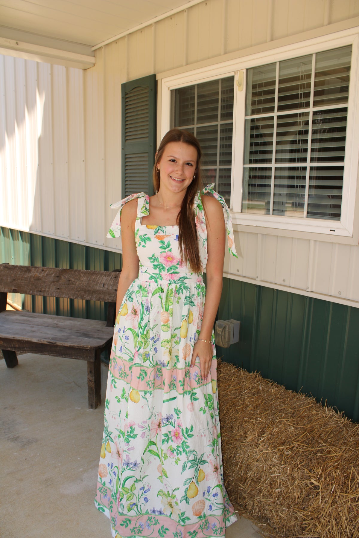 Farmhouse Floral Dress