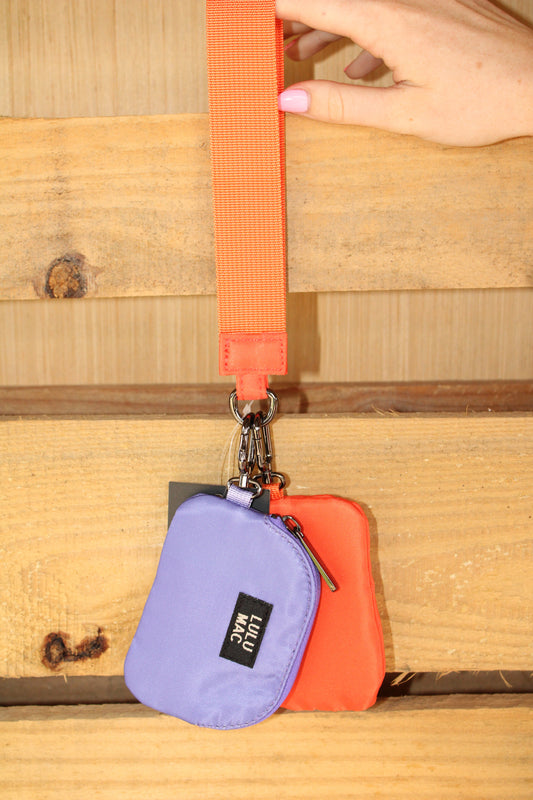 Purple & Orange Lulu Mac Keychain