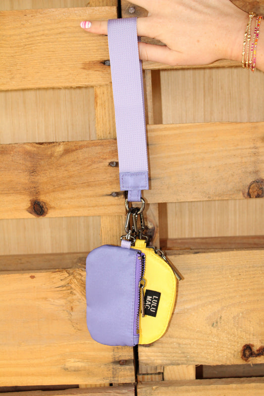 Yellow & Purple Lulu Mac Keychain