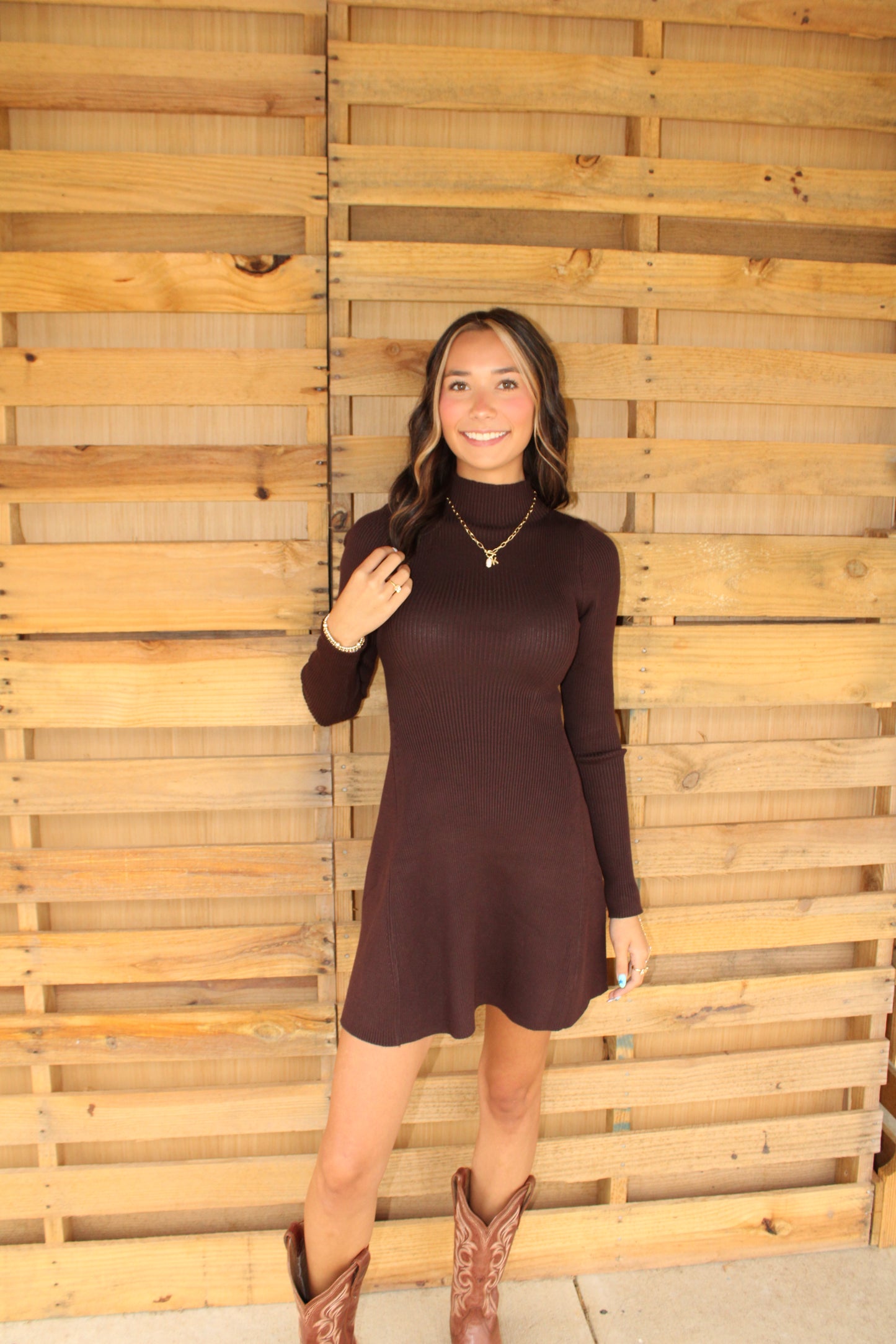Mocha Sweater Dress