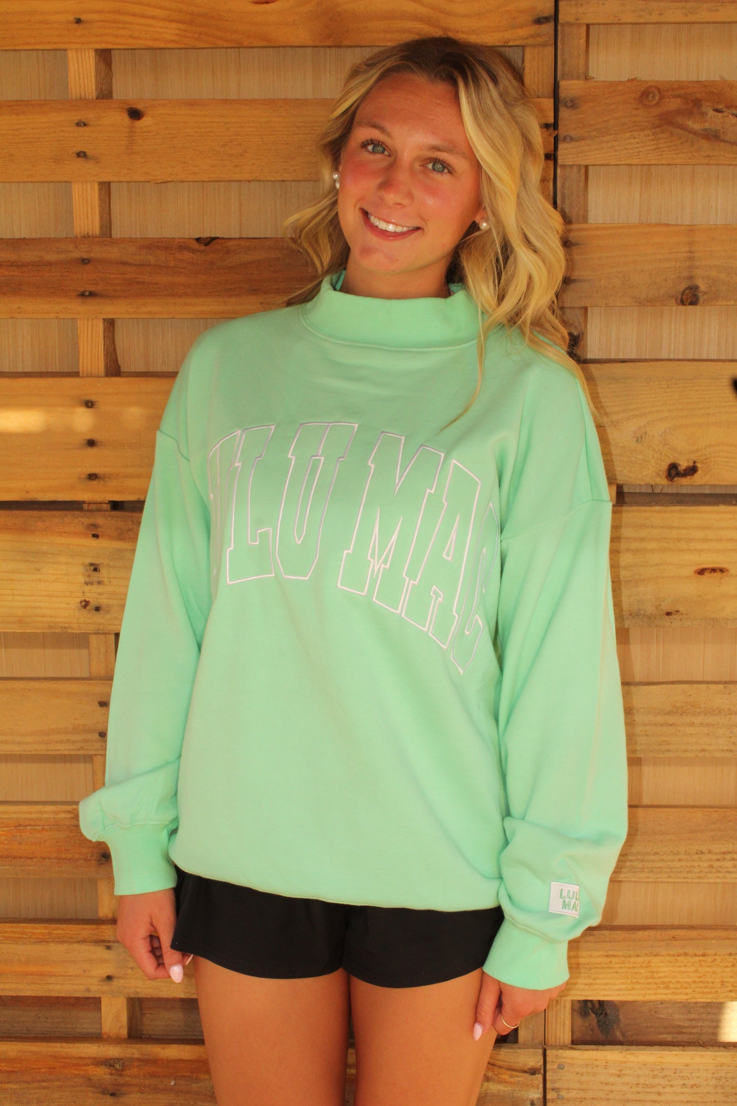 Seafoam Lulu Mac Mockneck