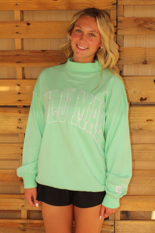 Seafoam Lulu Mac Mockneck