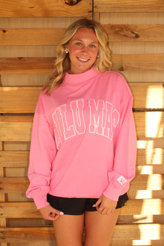 Bubblegum Lulu Mac Mockneck