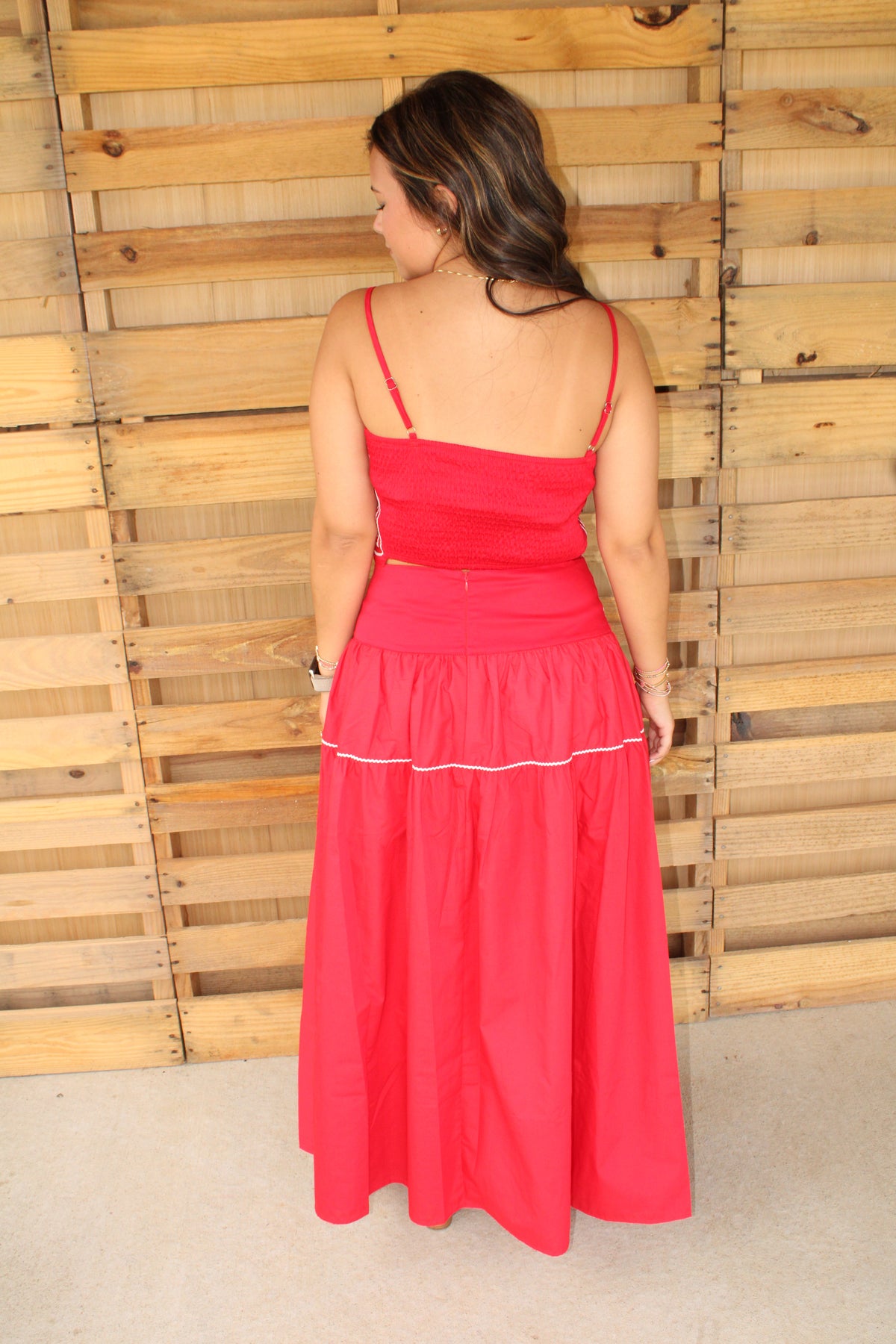 Kiss Me Red Maxi Set