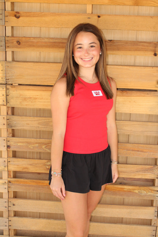 Red Lulu Mac Tank