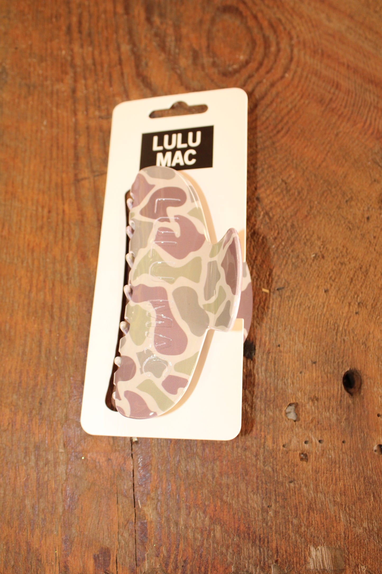Camo Lulu Mac Claw Clip