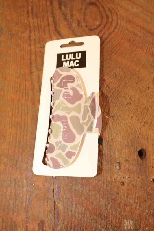 Camo Lulu Mac Claw Clip
