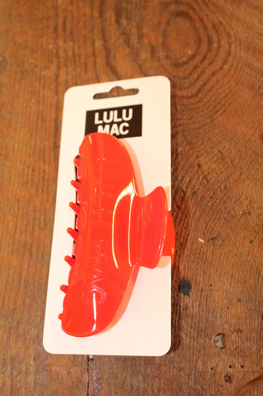 Red Lulu Mac Claw Clip
