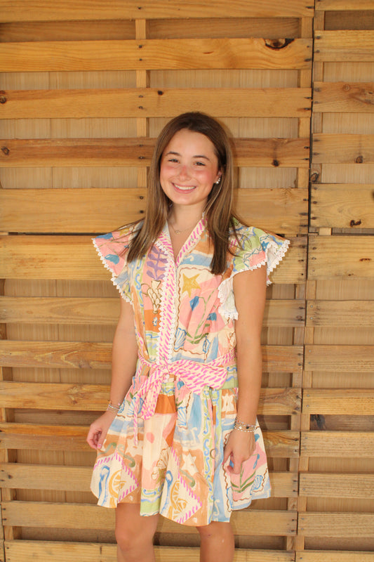 Seashell Ruffle Dress