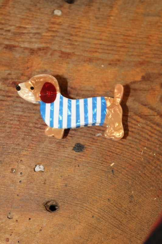 Weiner Dog Claw Clip