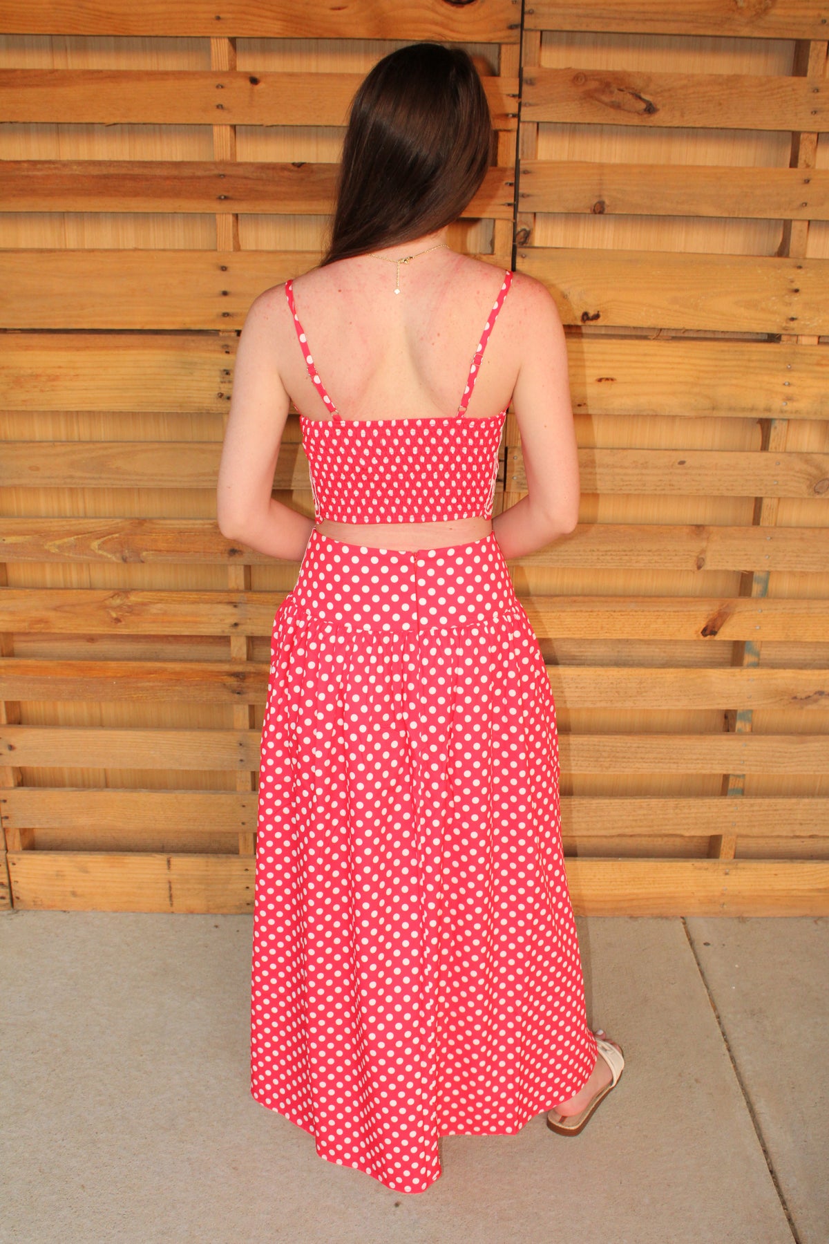 Red Hot Polka Dot Maxi Set